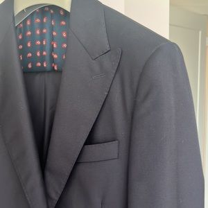 Samuelsohn. Navy suit.